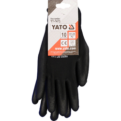 Rukavice pracovní nylon/polyurethan vel. 10 černé Rukavice pracovní nylon/polyurethan vel. 10 černé